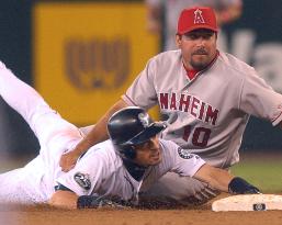 Ichiro hitless against Anaheim Angels